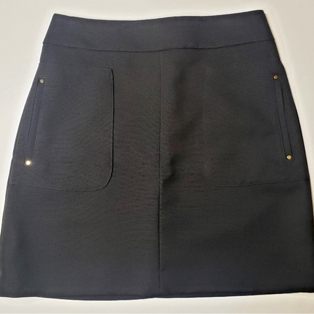 High-Waist Zip-Up Mini Skirt, A-Line